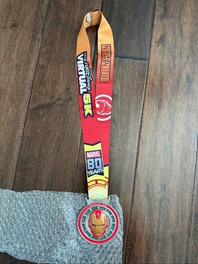 Marvel Iron Man RunDisney Medal with Lanyard